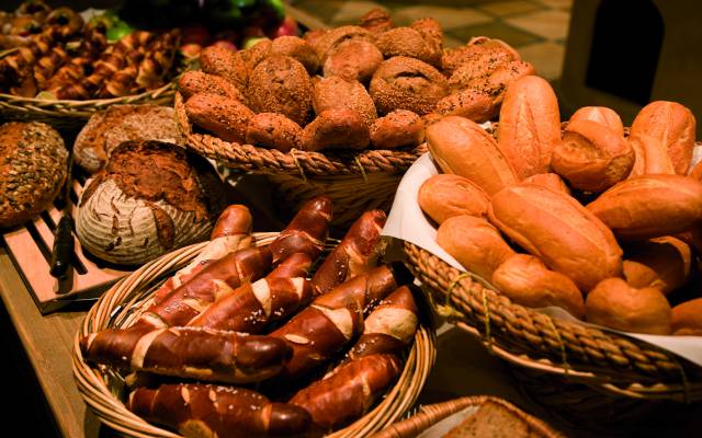 Brotauswahl zum Frühstück im Hotel Pfalzblick