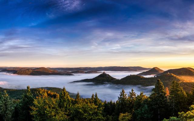 Blick über das Dahner Felsenland 