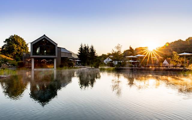 Schwimmteich Hotel Pfalzblick