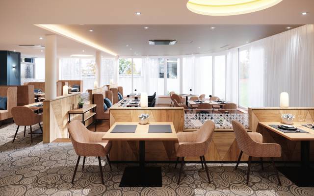 Gastraum im Restaurant Wachtfelsstube Pfalzblick Wald Spa Resort