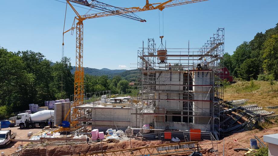 Der Beton fließt heute wieder... Symbolfoto