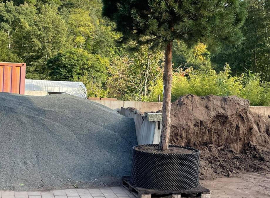 Baustelle mit Blick ins Grüne! Symbolfoto