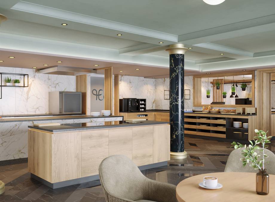 Die neue Buffetzone im Restaurant! Symbolfoto