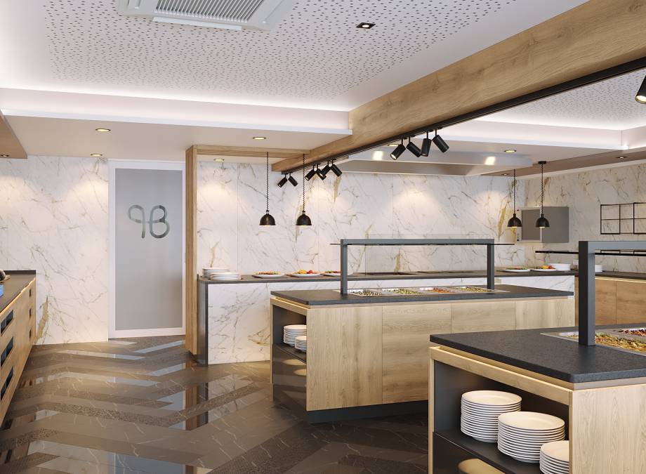 Die neue Buffetzone im Restaurant! Symbolfoto